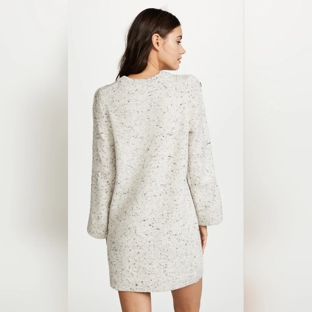 Madewell Donegal Button Sleeve Sweater Dress Long Sleeve Chic Knit Size XS - Picture 11 of 15